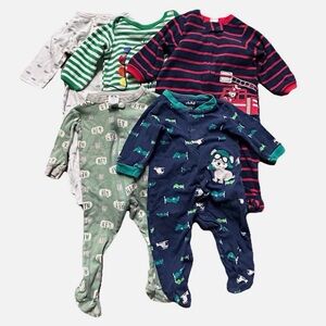 Baby Body Footie Pajamas Size 3-6 Months Animals